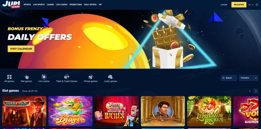 Jupi Casino Dashboard